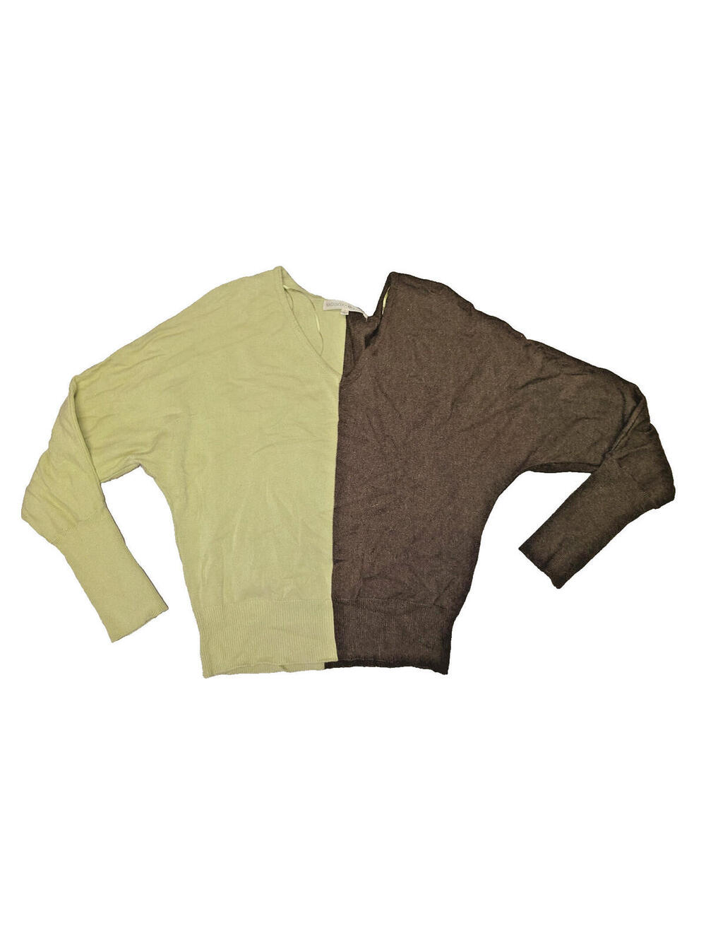 BEAUTIFUL 2 TONE MADISON & HUDSON WOMENS SMALL BLOUSE SWEATER TOP LOOSE SHIRT
